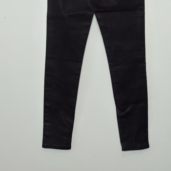 Joe's Jeans High Rise Skinny Ankle Jeans 23 Plum Coated Metallic Stretch Purple - Picture 6 of 12